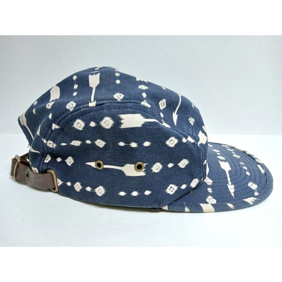Obey Propaganda 5 Panel Ball Cap  Blue Canvas Arrows Diamonds Southwest Tribal - Picture 6 of 8